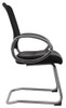 Boss Mesh Back W/ Pewter Finish Guest Chair Black