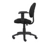 Boss Black  Deluxe Posture Chair W/ Adjustable Arms