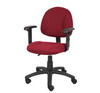 Boss Burgundy  Deluxe Posture Chair W/ Adjustable Arms