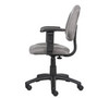 Boss Grey  Deluxe Posture Chair W/ Adjustable Arms