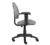 Boss Grey  Deluxe Posture Chair W/ Adjustable Arms