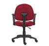 Boss Burgundy  Deluxe Posture Chair W/ Loop Arms