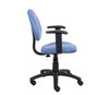 Boss Blue Microfiber Deluxe Posture Chair W/ Adjustable Arms.