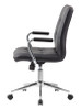 Boss Modern Office Chair w/Chrome Arms - Black