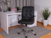 Boss Modern Office Chair w/Chrome Arms - Black