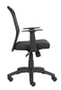 Boss Budget Mesh Back and Mesh Fabric Seat Task Chair W/ T-Arms