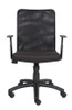 Boss Budget Mesh Back and Mesh Fabric Seat Task Chair W/ T-Arms