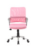 Boss Mesh Back W/ Pewter Finish Task Chair Pink