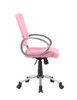 Boss Mesh Back W/ Pewter Finish Task Chair Pink