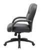Boss Mid Back Caressoft Chair In Black Boss Mid Back Caressoft Chair In Black
