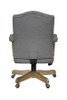 BOSS Executive Mid Balck Medium Grey Linen Chair