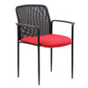 Boss Stackable Mesh Guest Chair - Red