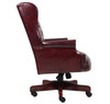 Boss Wingback Traditional Chair In Burgundy