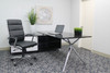 Boss Executive CaressoftPlus Chair with Metal Chrome Finish Black