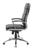 Boss Executive Vinyl Chair with Metal Chrome Finish