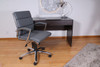 Boss Executive CaressoftPlus Chair with Metal Chrome Finish - Mid Back Grey