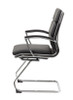 Boss Executive CaressoftPlus Chair with Metal Chrome Finish - Guest Chair Black