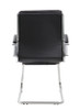 Boss Executive CaressoftPlus Chair with Metal Chrome Finish - Guest Chair Black