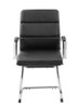 Boss Executive CaressoftPlus Chair with Metal Chrome Finish - Guest Chair Black