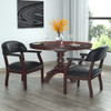 Boss Captain's guest, accent or dining chair in Black Vinyl