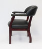 Boss Captain's guest, accent or dining chair in Black Vinyl