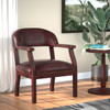 Boss Captain's guest, accent or dining chair in Burgundy Vinyl