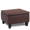 Boss Bomber Brown Reception Sectional Ottoman