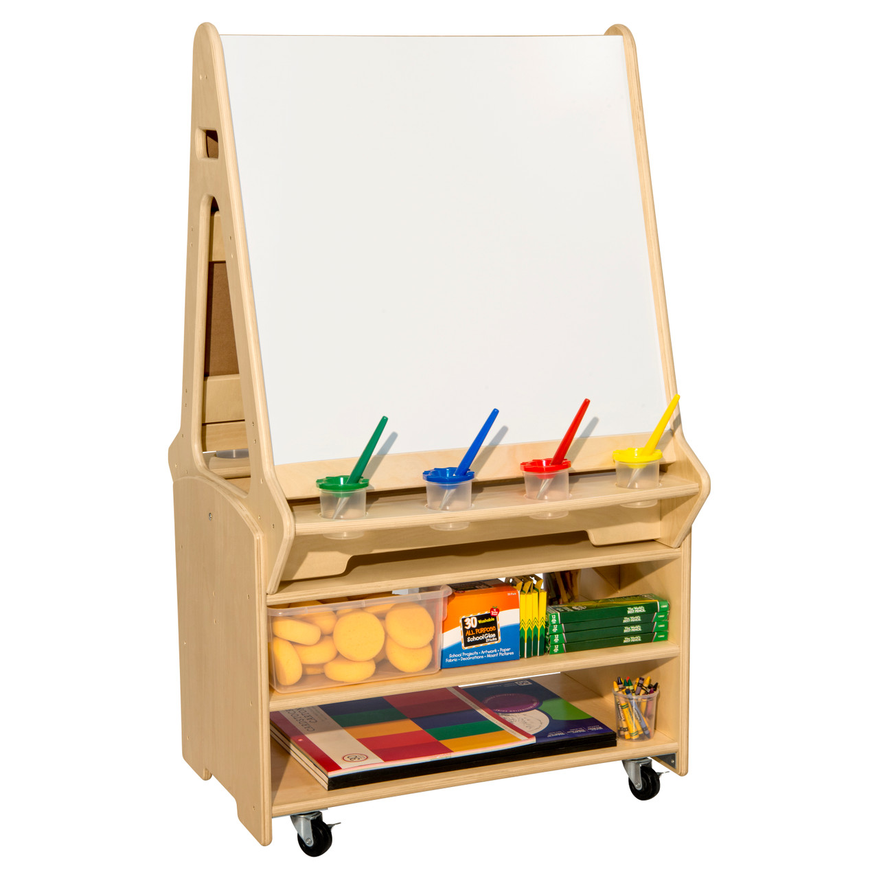 Adjustable Double Easel With Dry Erase Boards