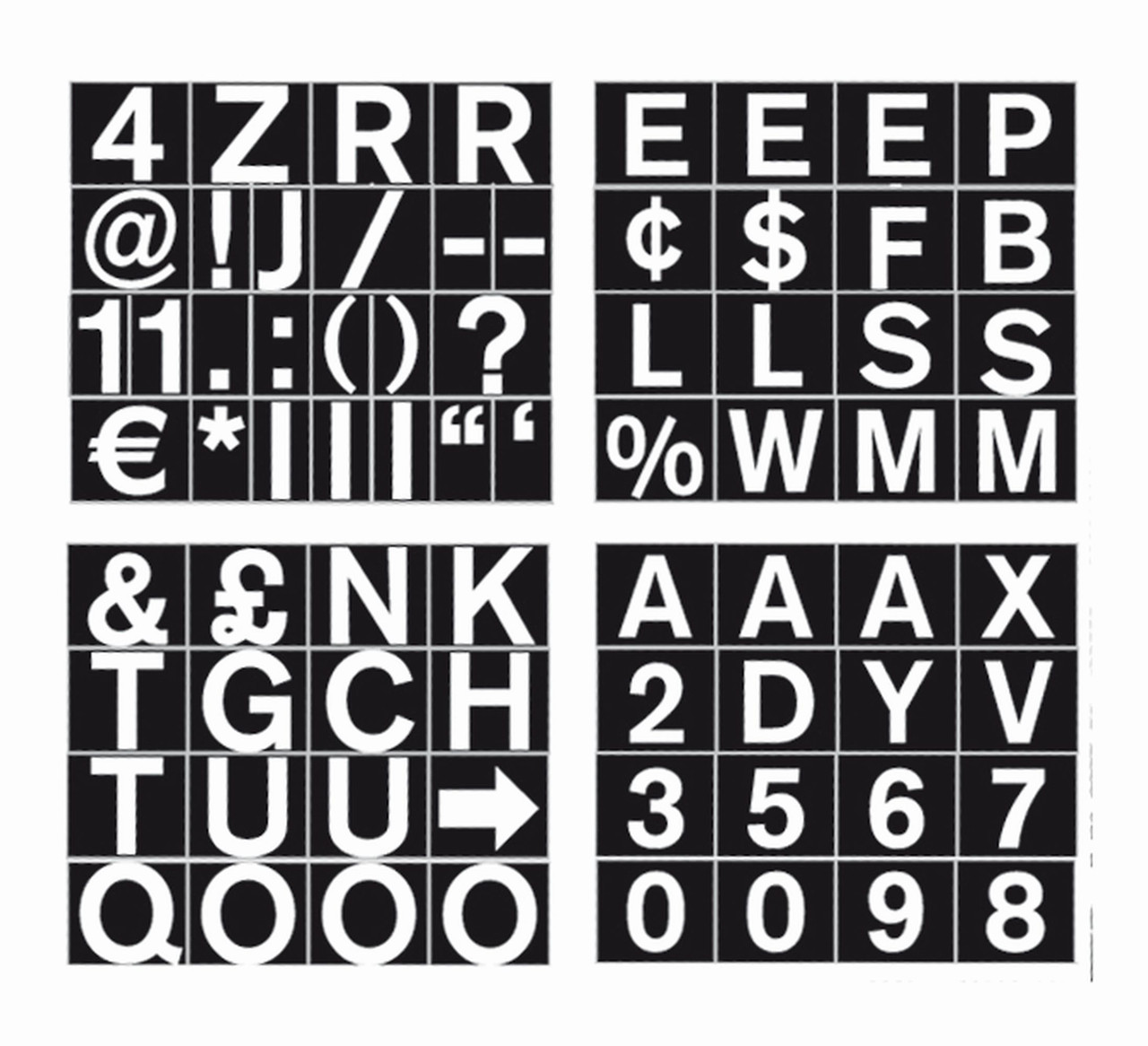 Magnetic Set of Letters, Numbers & Symbols | Furniture Tycoon