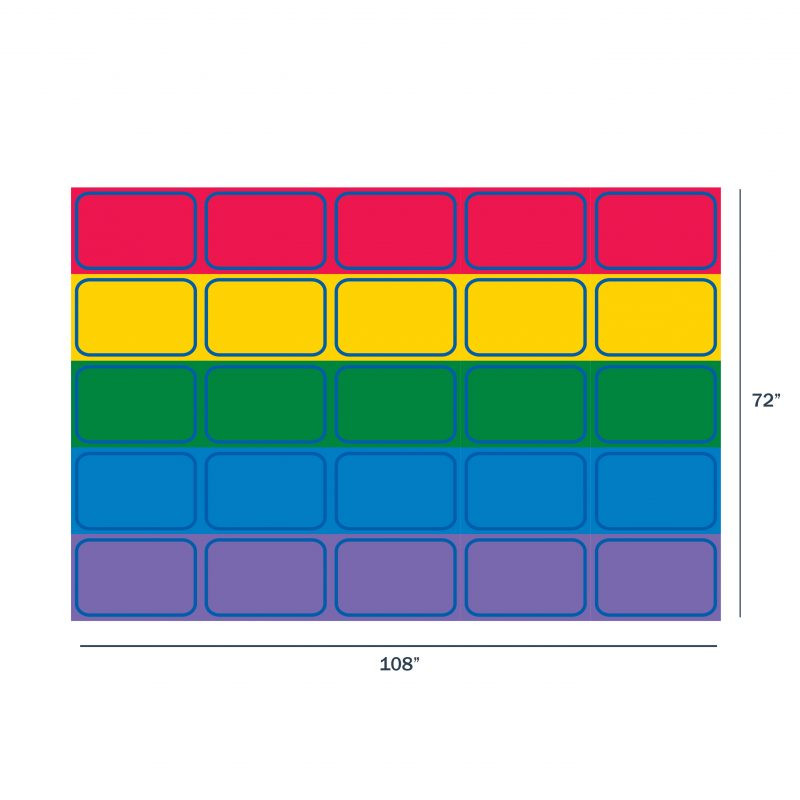 Kids Modular Rug Shop Children’s Factory Seating Rows Rug – Modular Classroom Carpet ...