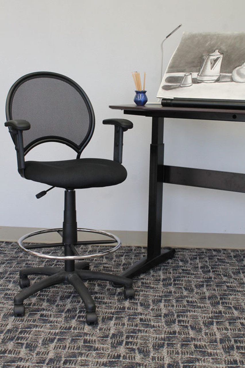 boss mesh drafting stool