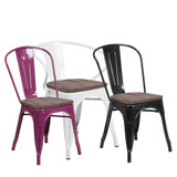 Wood Top Restaurant Chairs