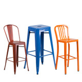 Metal Colorful Restaurant Barstools