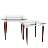 Waiting Reception Glass End Table