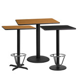 Restaurant Dining Table and Bases - Bar Height