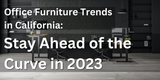 Office Furniture Trends in California: Stay Ahead of the Curve in 2023