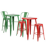 Metal Colorful Bar Table and Stool Sets