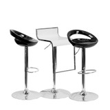 Plastic Adjustable Height Barstools