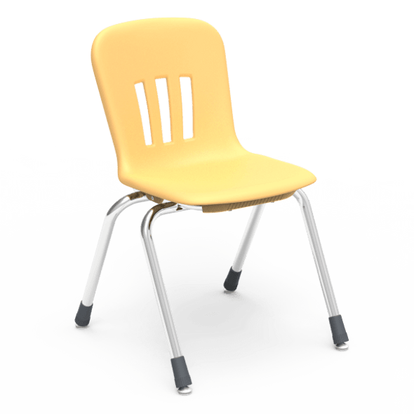 Metaphor Series 16" Classroom Chair, Squash Bucket, Chrome Frame, 3rd - 4th Grade