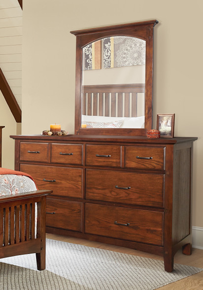 Modern Mission Dresser with Mirror