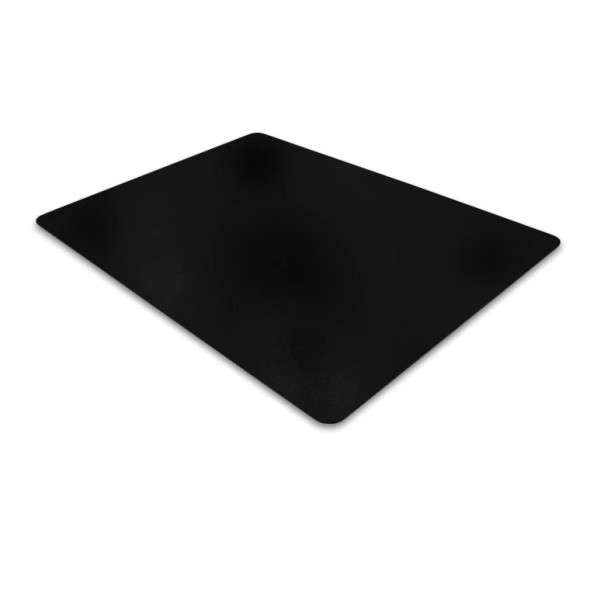 Advantagemat® Black Vinyl Rectangular Chair Mat for Carpets
