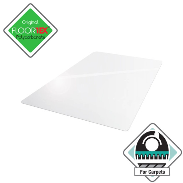 Ultimat® Polycarbonate Rectangular Chair Mat for Carpets up to 1/2" - 45 x 69"