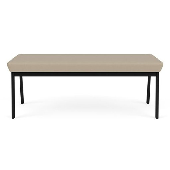 Newport Waiting Reception 2 Seat Bench Metal Frame