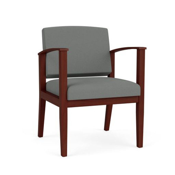 Amherst Wood Waiting Reception Guest Chair Wood Frame