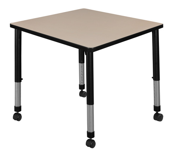 Kee Square Height Adjustable Mobile Classroom Table