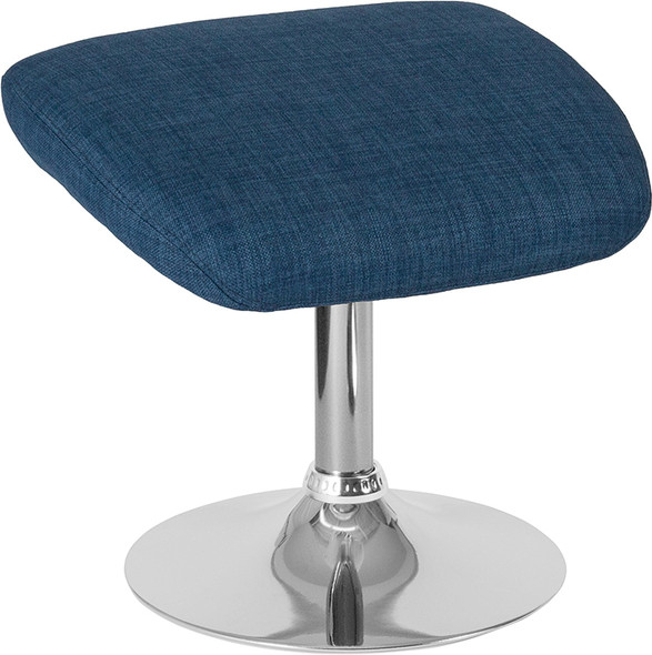 Egg Series Blue Fabric Ottoman