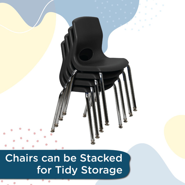 MyPosture™  Plus 10" Chair  with Chrome Legs