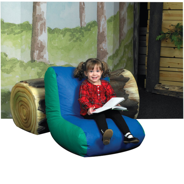 Preschool High Back Lounger - Blue/Green