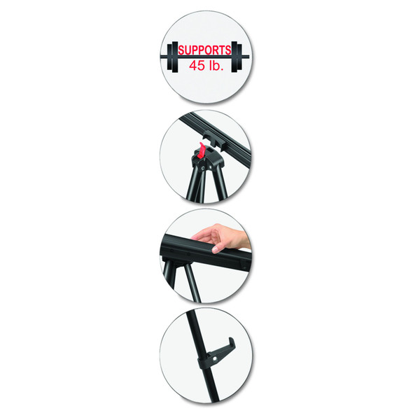 MasterVision 3-Leg Heavy-Duty Telescoping Display Easel