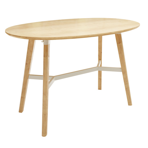Safco Resi Bistro Table in Light Maple for classroom collaboration